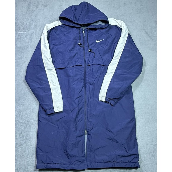 Nike Other - VINTAGE Nike Parka Jacket Mens M Sideline Bench Coat Full Length Insulated Y2K